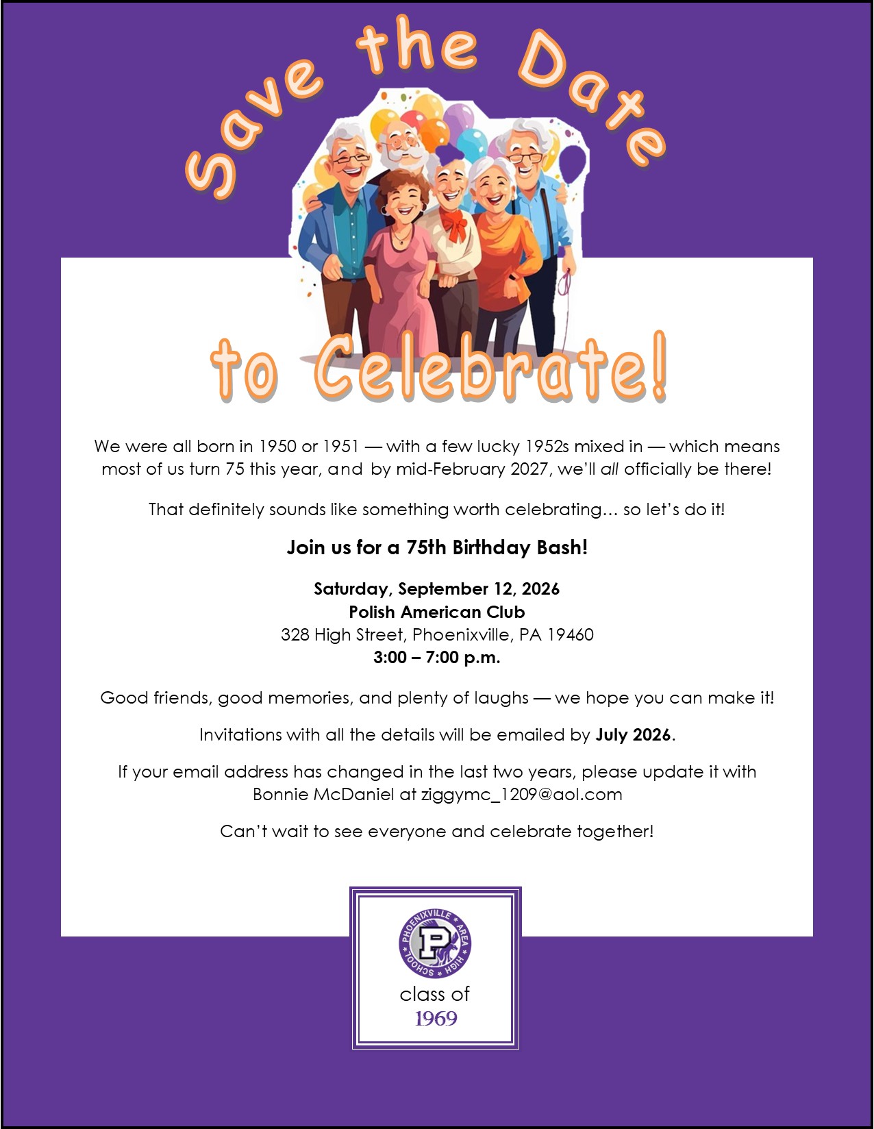 Save The Date 2026 Info Image